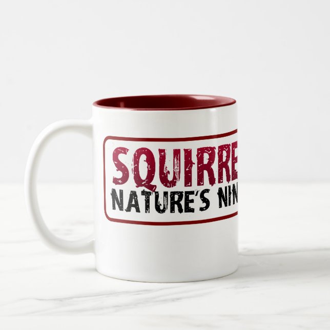 Ninja Squirrel Mug (Left)