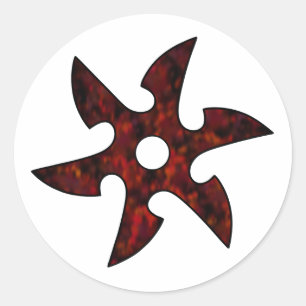 Ninja Star Classic Round Sticker
