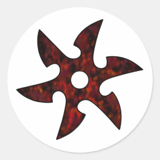 Ninja Star Classic Round Sticker