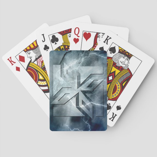 Ninja Star Stone Lighting Overlay Playing Cards (Back)