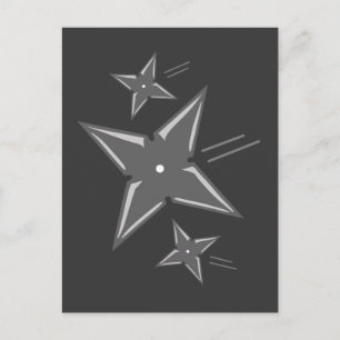 Ninja Stars Postcard