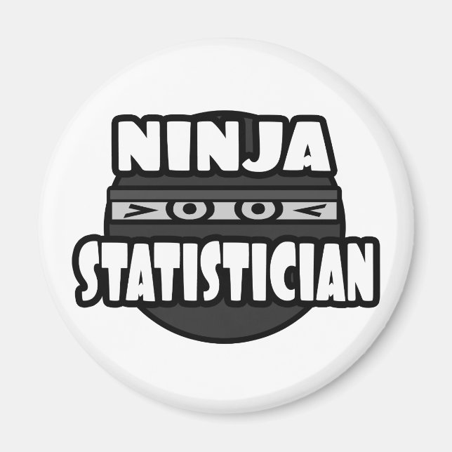Ninja Statistician Magnet (Front)
