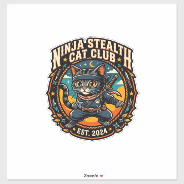 Ninja Stealth Cat Cat Mum Gift Idea - Ninja Stealt (Sheet)
