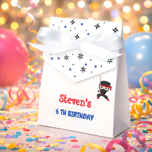 Ninja style kids birthday favour box