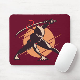 Ninja Super Warrior - Kids Cartoon Design Mouse Pad