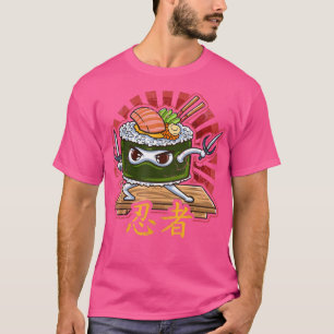 Ninja Sushi Roll Japan Japanese Food T-Shirt