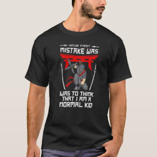 Ninja Sword Samurai Ninjutsu Adults Men Boys Girls T-Shirt
