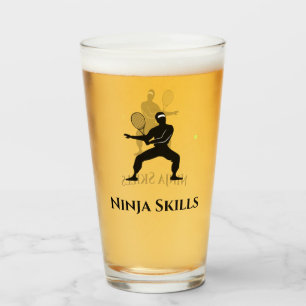 Ninja Tennis Player Skills Glass