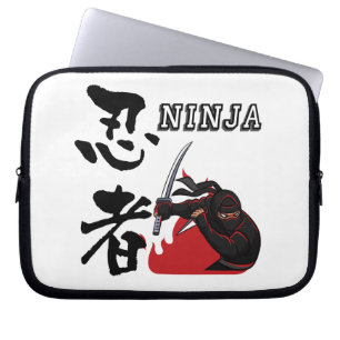 Ninja - Time to go to battle- Laptop Sleeve