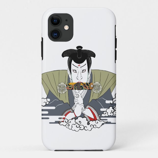 Ninja Ukiyo-e Art Case-Mate iPhone Case (Back)