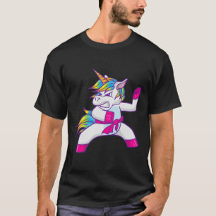 Ninja Unicorn Karate Taekwondo Kung Fu Fighting Un T-Shirt