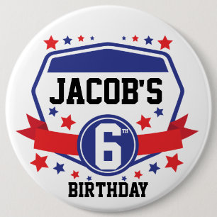 Ninja Warrior Birthday 6 Cm Round Badge