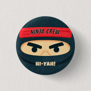 Ninja Warrior Birthday Party Button