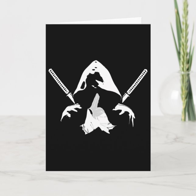 Ninja Warrior Bushido Samurai Sword Fighter Martia Card (Front)