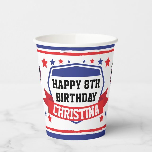 Ninja Warrior Girls Birthday Party Paper Cups (Left)