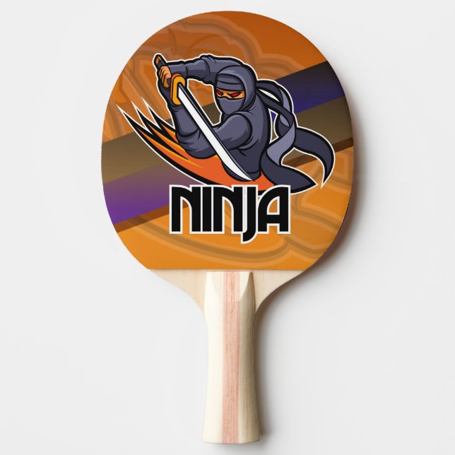 Ninja Warrior Ping Pong Paddle (Front)