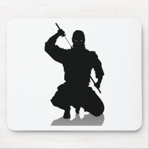 Ninja with Sword Mouse Pad