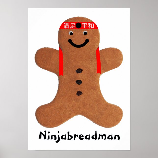 Ninjabreadman biscuit (cookie) poster (Front)