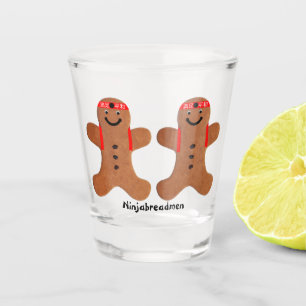 Ninjabreadman biscuit (cookie) shot glass