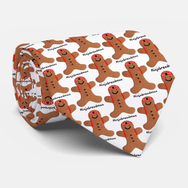 Ninjabreadman biscuit (cookie) tie (Rolled)