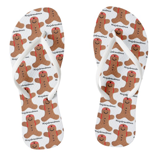 Ninjabreadman biscuit jandals (Footbed)
