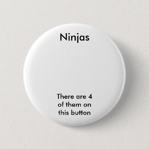 Ninjas 6 Cm Round Badge