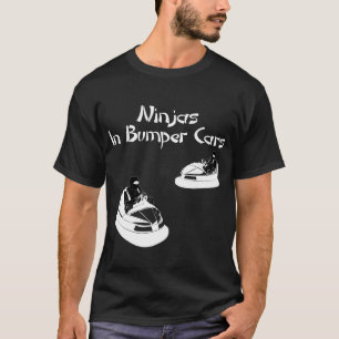 Ninjas In Bumper Cars - dark T-Shirt