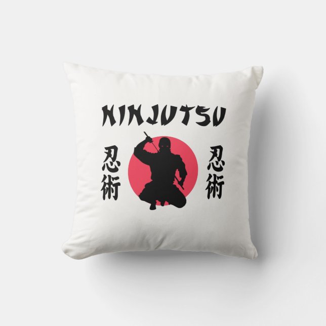 Ninjutsu Rising Sun  Cushion (Front)