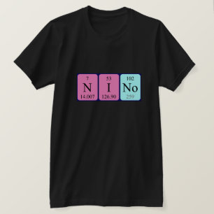 Nino periodic table name shirt
