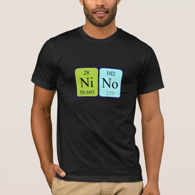 Nino periodic table name shirt (Front)