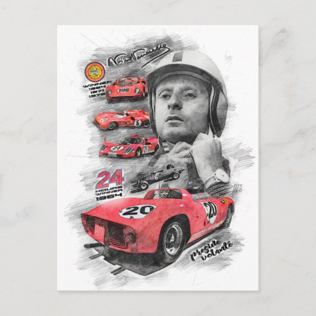 Nino Vaccarella Postcard (Front)