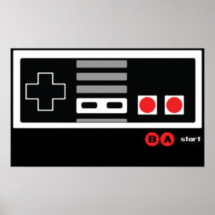 Nintendo Konami - Live by the Code NES Poster