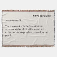 Ninth Amendment Constitution Bill of Rights