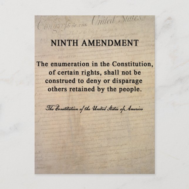 Ninth Amendment Postcards (Front)