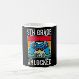 Ninth Grade Level Unlocked Video Game Student Gift Coffee Mug