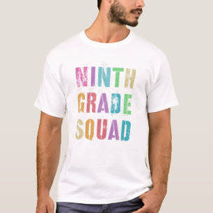 NINTH GRADE SQUAD Teacher Team Kids Sand Art Crew T-Shirt