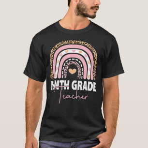 Ninth Grade Teacher Team 9th Grade Squad Rainbow T-Shirt