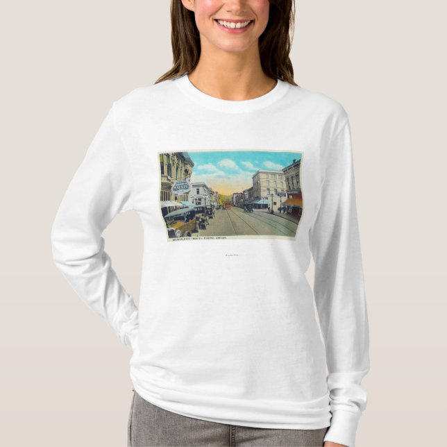 Ninth Street View of Willamette Street T-Shirt (Front)