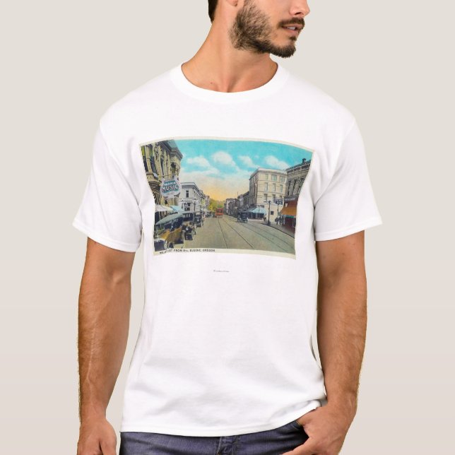 Ninth Street View of Willamette Street T-Shirt (Front)