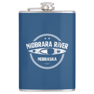 Niobrara River Nebraska Kayaking Hip Flask