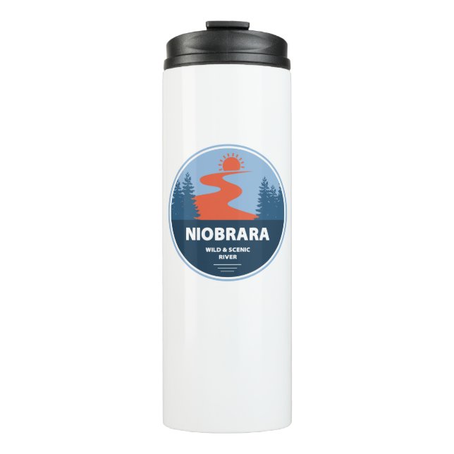 Niobrara Wild And Scenic River Nebraska Thermal Tumbler (Front)