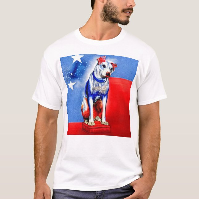Nipper, The RCA Dog Independence Day T-Shirt (Front)