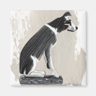 Nipper, The RCA Dog Side View Magnet