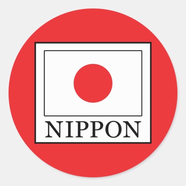Nippon Classic Round Sticker (Front)