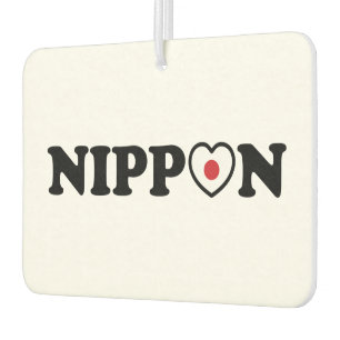 Nippon Love Heart Flag Car Air Freshener