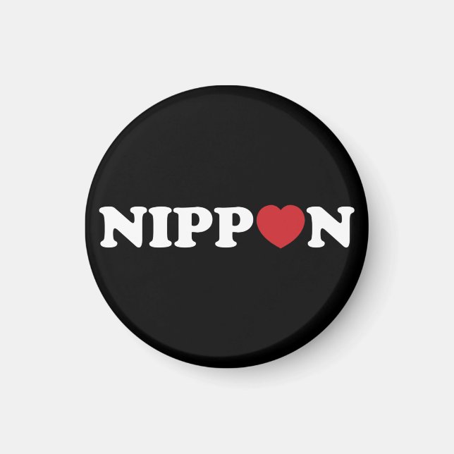 Nippon Love Heart Magnet (Front)