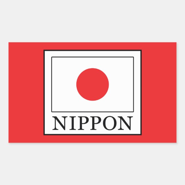 Nippon Rectangular Sticker (Front)