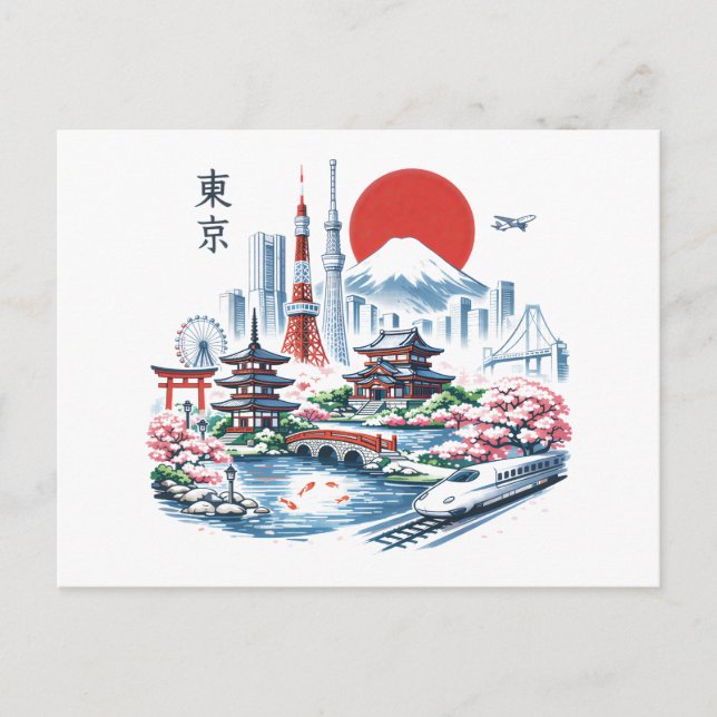Nippon Sakura Tokyo Sakura  Postcard (Front)