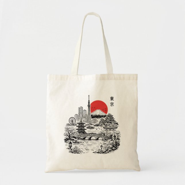 Nippon Sakura Tokyo Sakura  Tote Bag (Front)