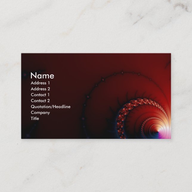 Nips - Fractal Art Business Card (Front)